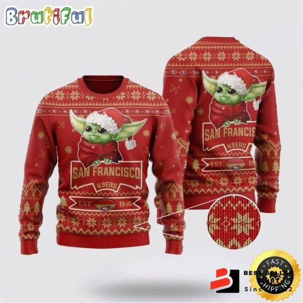 49ers Logo San Srancisco Custom Xmas Gift Ugly Christmas Sweater Funny 1