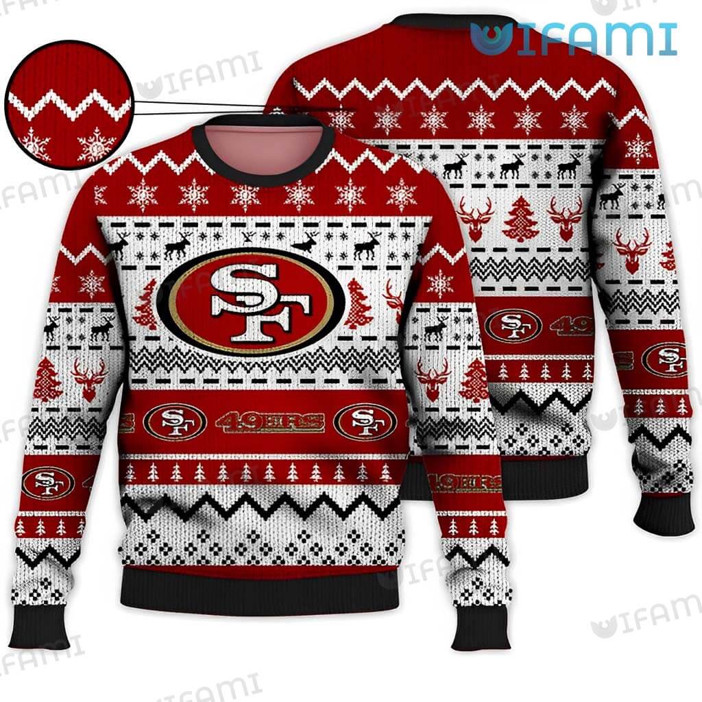 49ers Ugly Sweater Christmas Texture San Francisco 49ers Gift