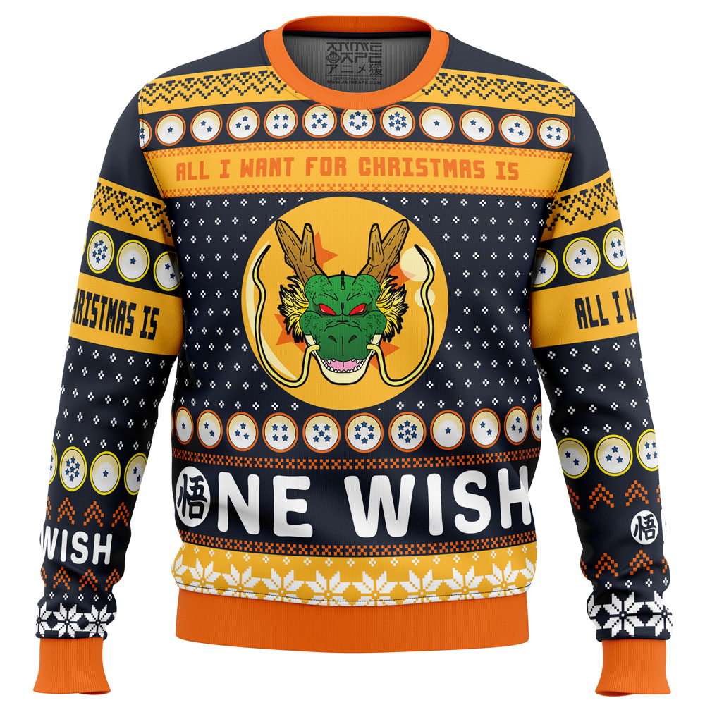 A Very Shenron Christmas DBZ PC men sweatshirt FRONT mockup