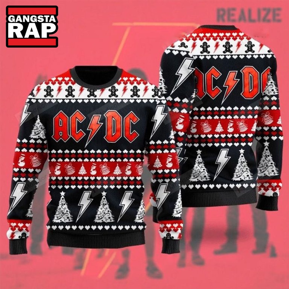 ACDC Band Ugly Christmas Sweater