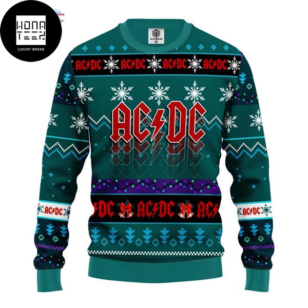 ACDC Snowflake And Blue 2023 Ugly Chirstmas Sweater 29236512 1