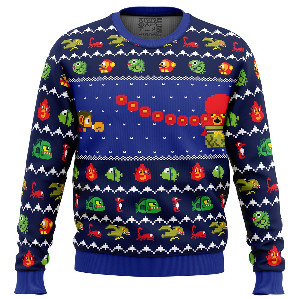 Alex Kidd In Christmas World PC Ugly Christmas Sweater front mockup