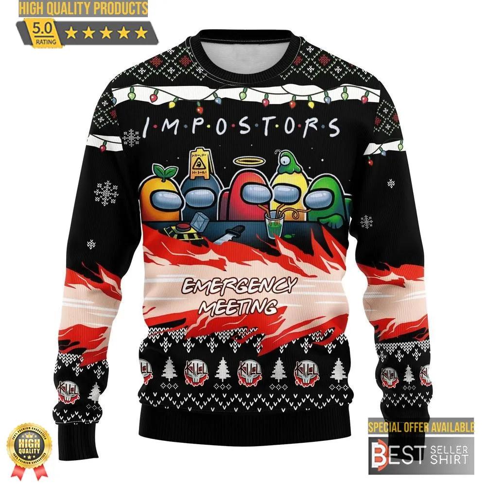 Among Us Cute Ugly Christmas Sweater Gifts 1