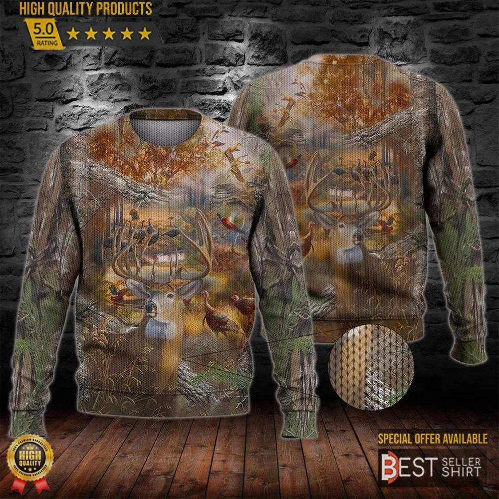 Animal Hunting Ugly Christmas Sweater 1