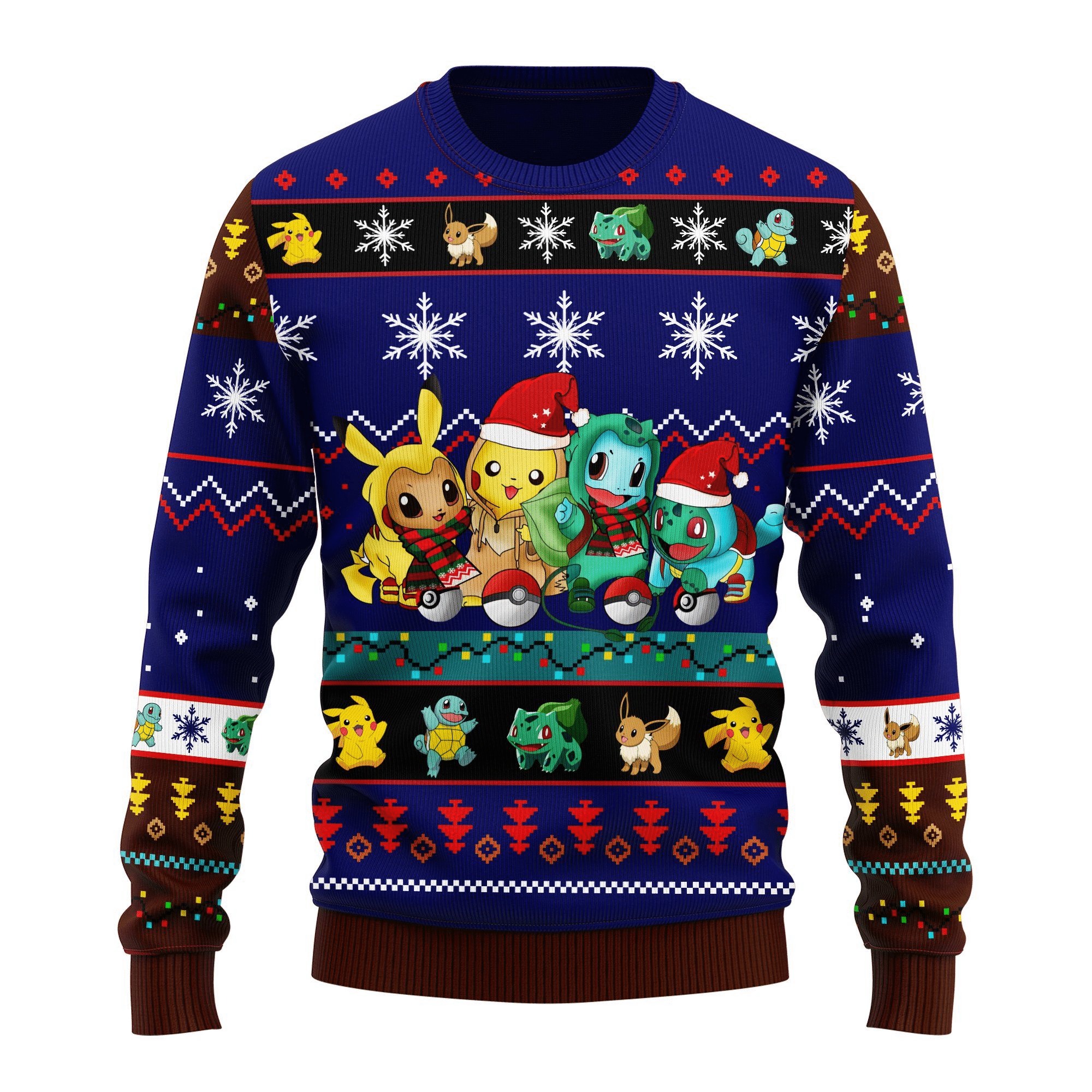 Anime Cute 4 Pokemon Christmas Sweater Gifts 1