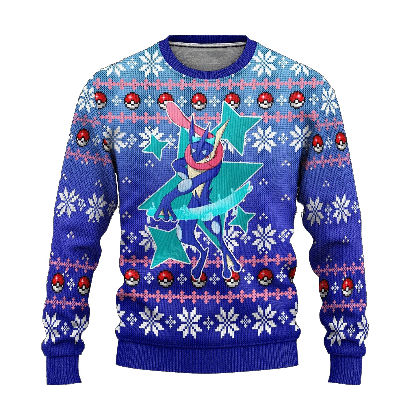 Anime Greninja Pokemon Christmas Sweater 1