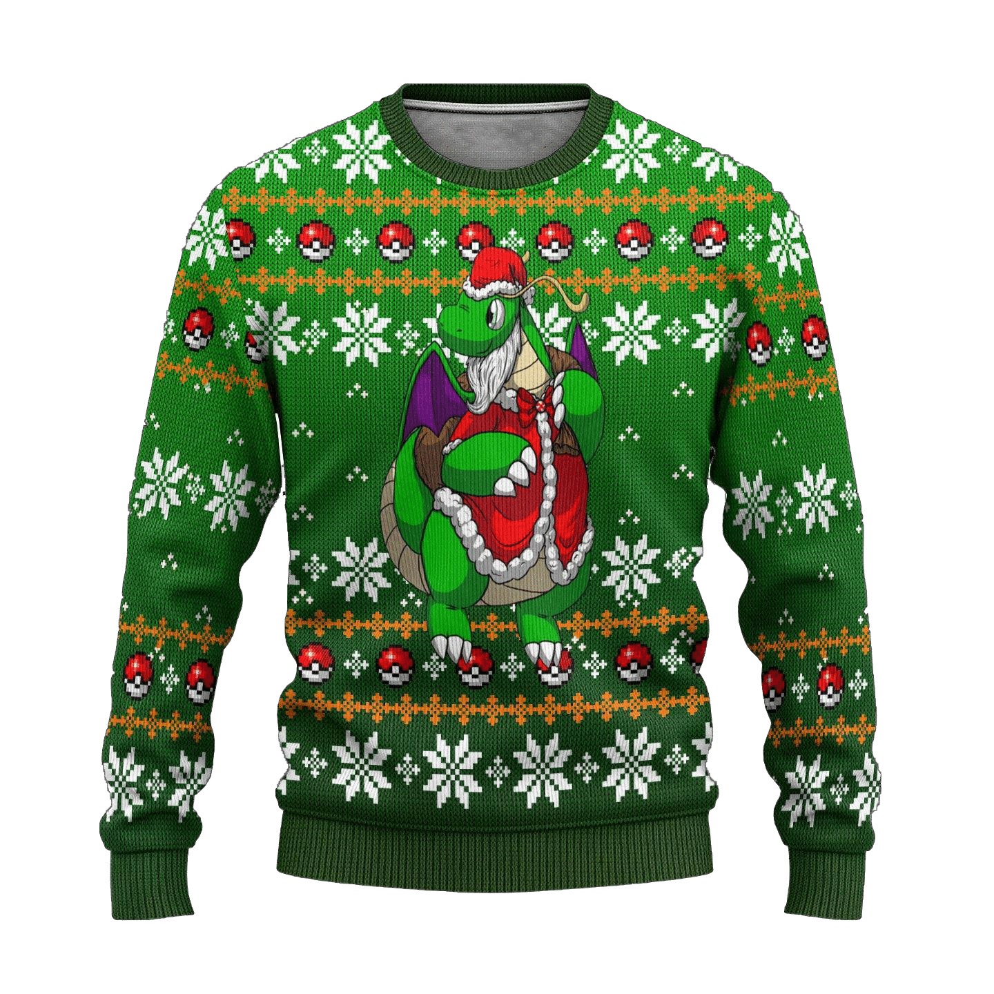 Anime Santa Dragonite Pokemon Christmas Sweater 1