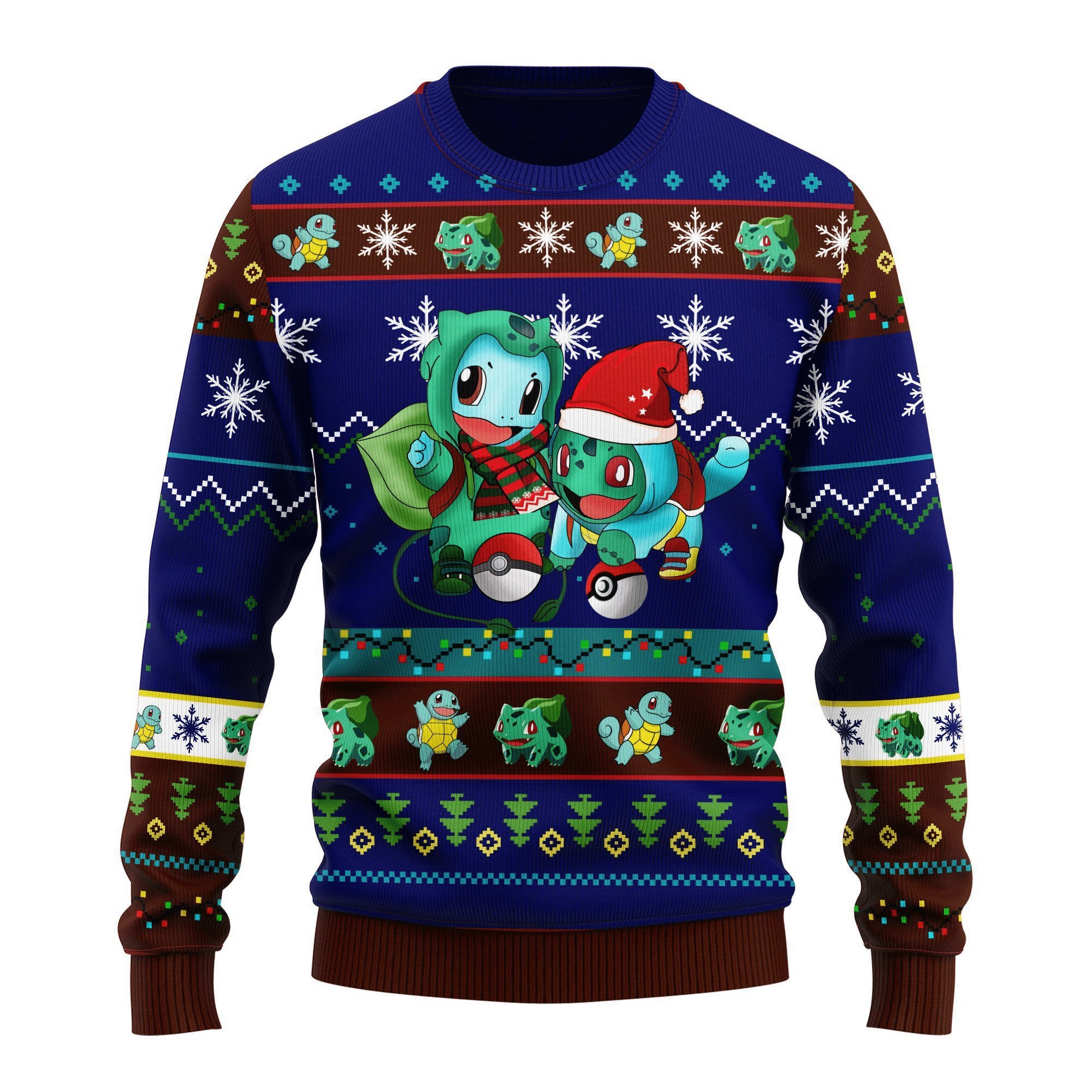 Anime Santa Hat Pokemon Christmas Sweater 1