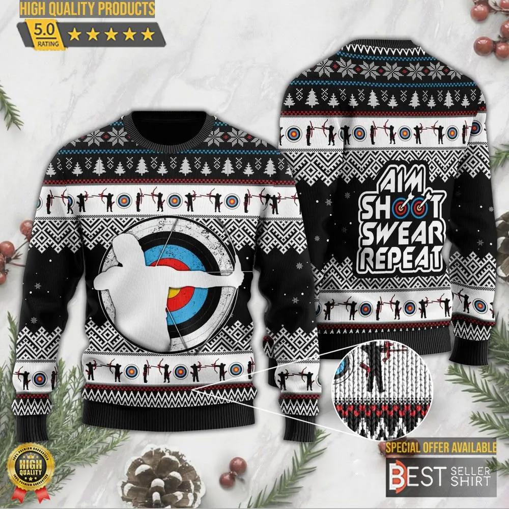 Archery Novelty Ugly Christmas Sweater 1