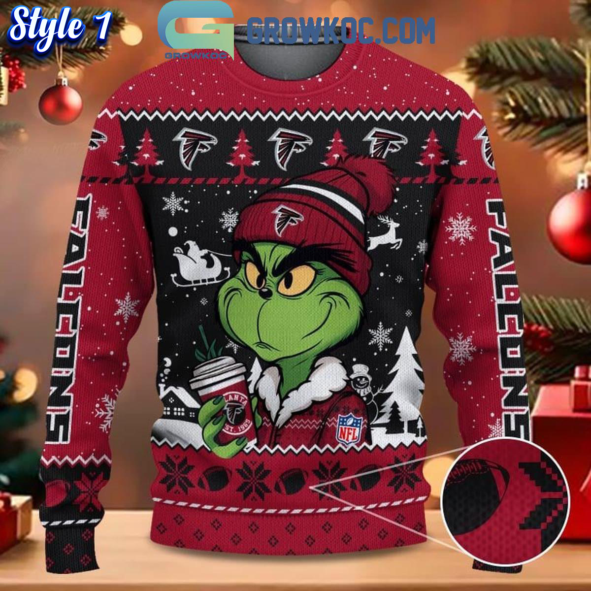 Atlanta Falcons Grinch Stolen Christmas 2024 Grinchmas Ugly Sweater 1 Ah6CQ 1