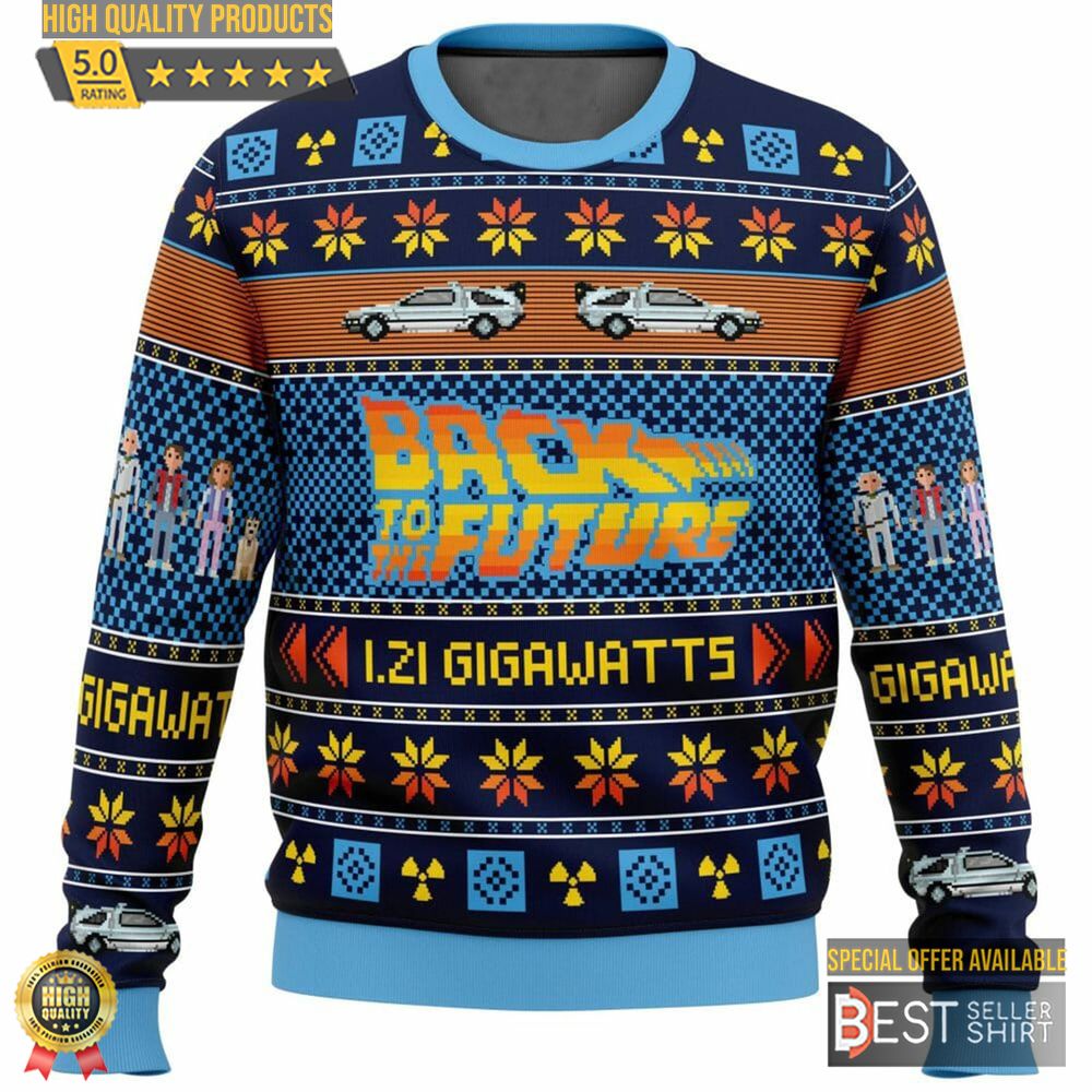 Back To The Future Christmas Ugly Sweater Ugly Christmas Sweater 1