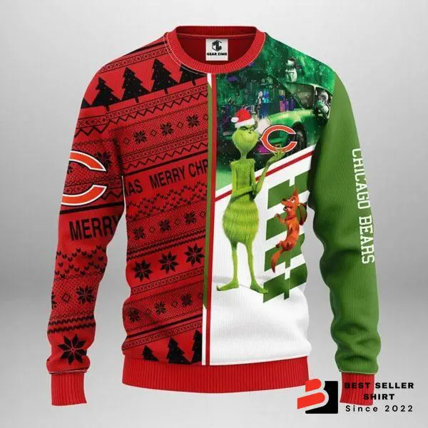 Bears Logo Chicago Xmas Gift Custom Ugly Christmas Sweater Christmas Party 1