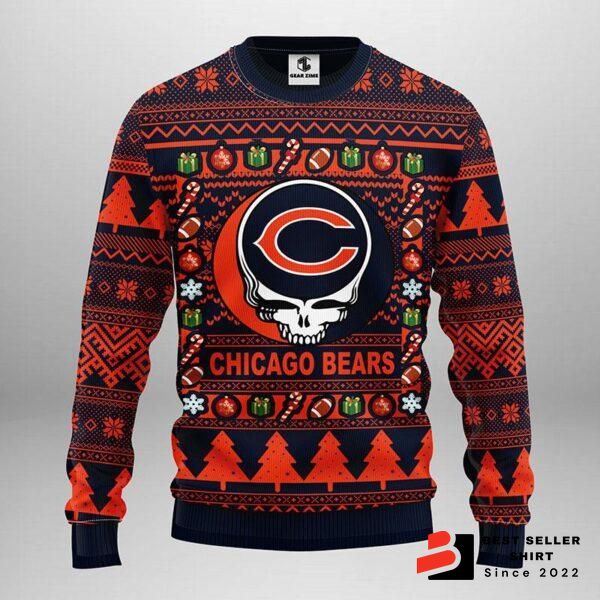 Bears Logo Chicago Xmas Gift Ugly Christmas Sweater Custom Personalized 1