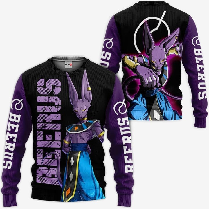 Beerus Sweater Ugly Christmas Sweater Dragon Ball Z 1