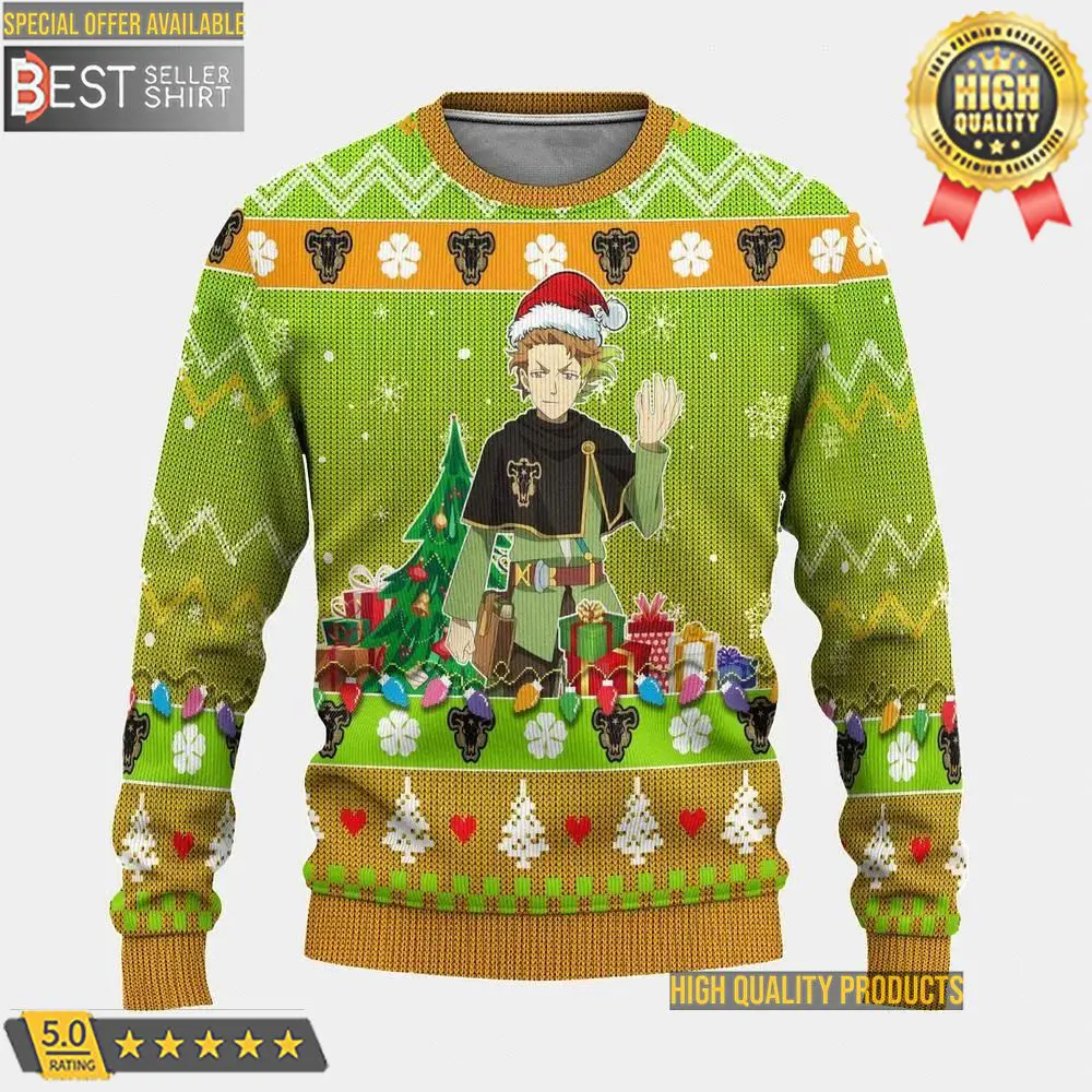 Black Clover Anime Finral Roulacase Ugly Sweater Gifts Christmas Gifts Dad Gifts 1