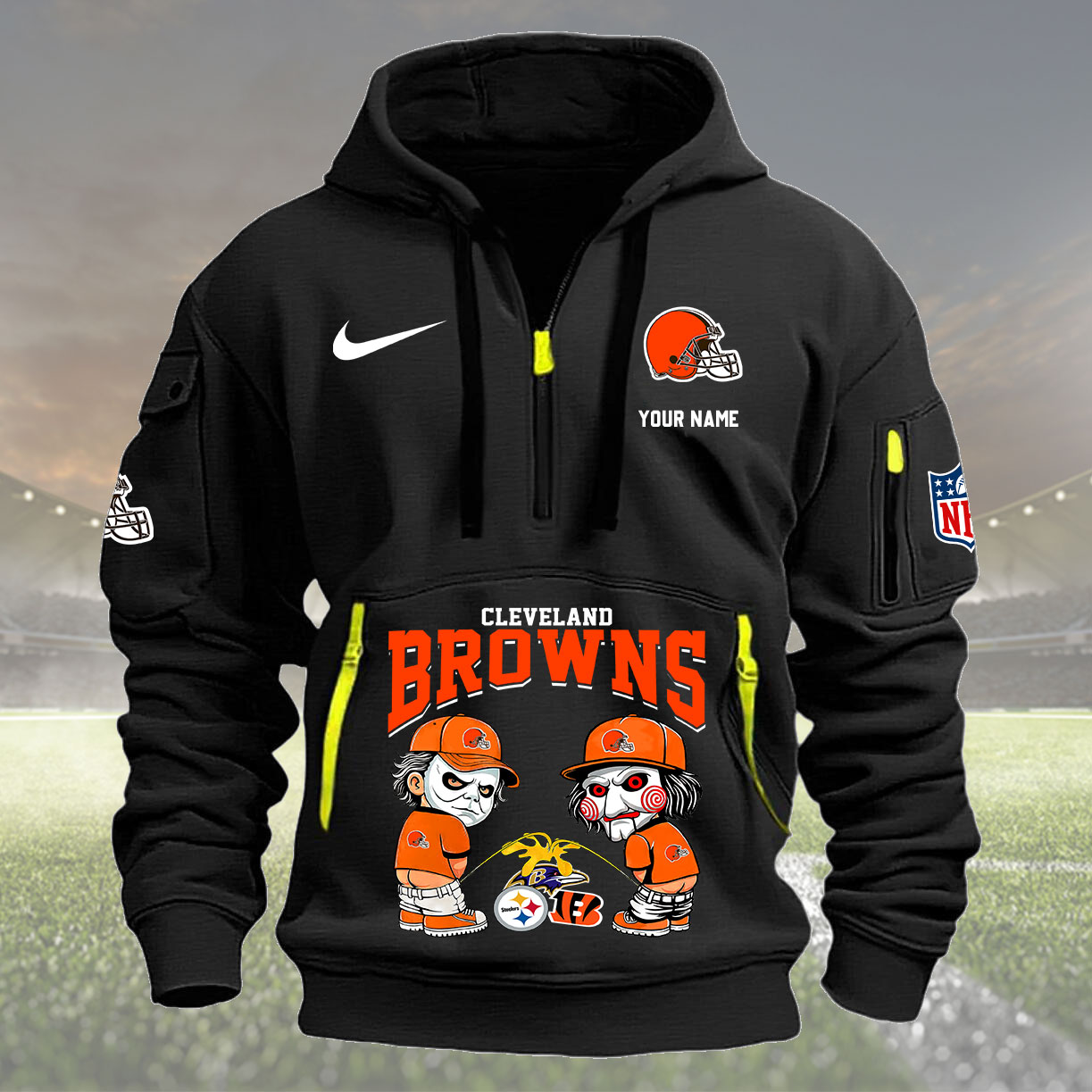 Black Hoodie 08 Cleveland Browns