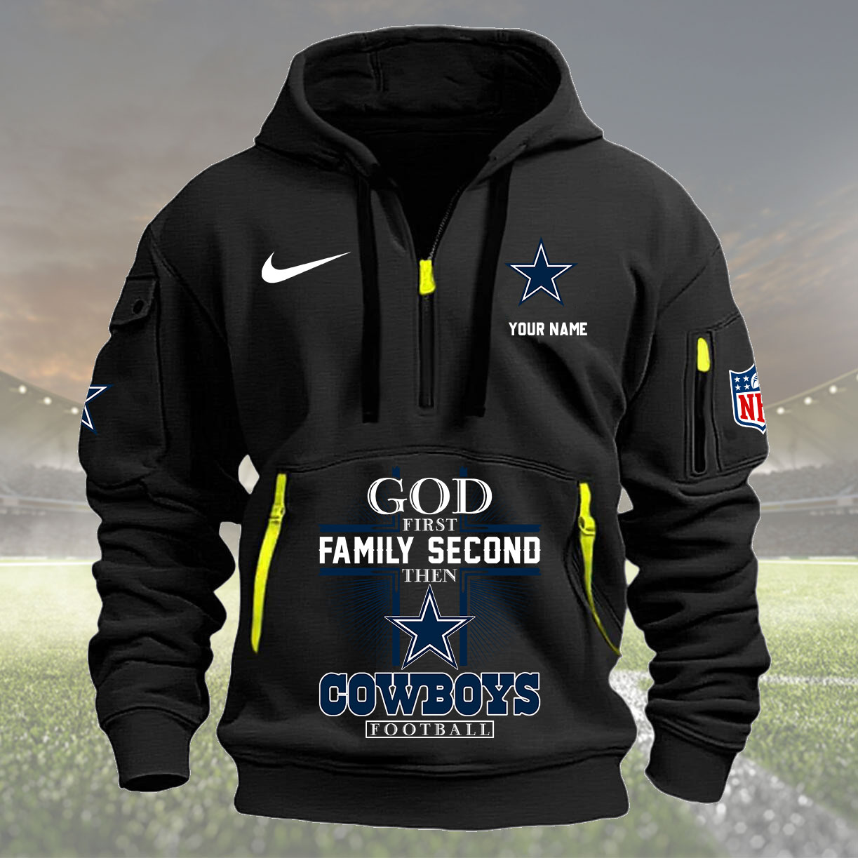 Black Hoodie 09 Dallas Cowboys