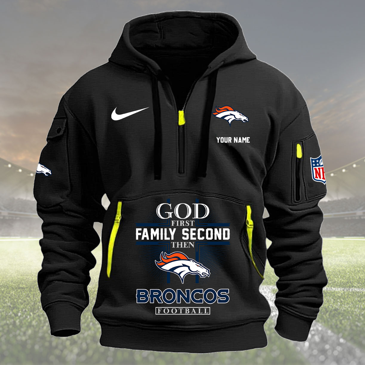 Black Hoodie 10 Denver Broncos 1