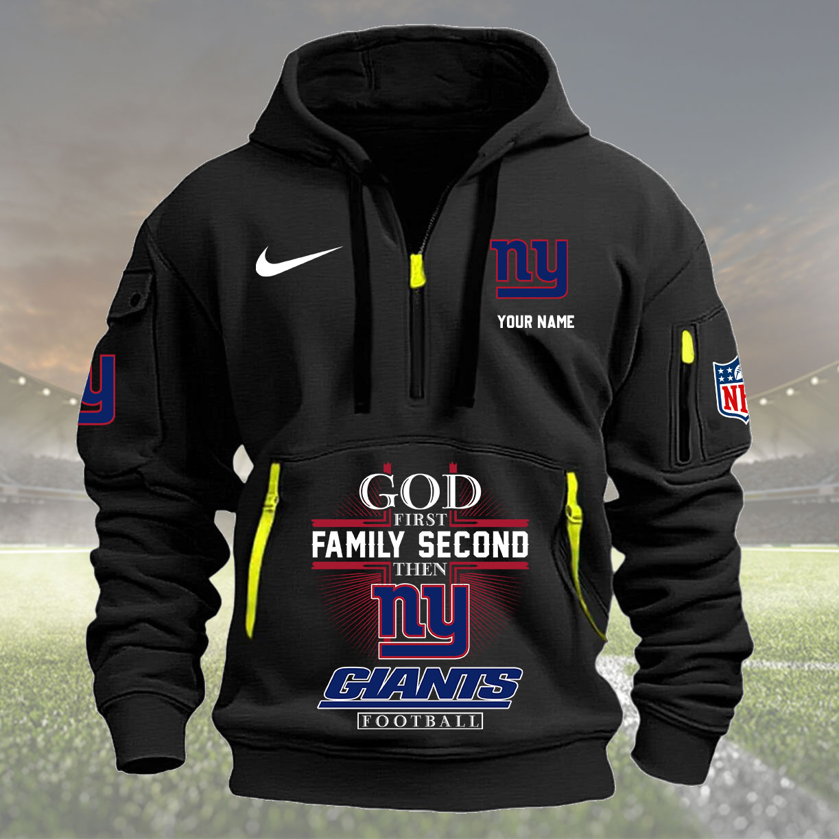 Black Hoodie 21 New York Giants