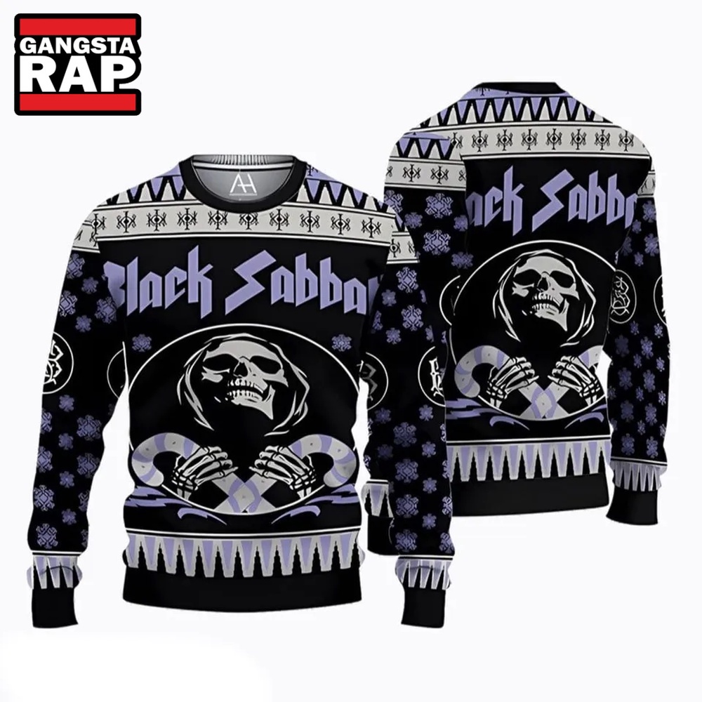 Black Sabbath Band Ugly Christmas Sweater