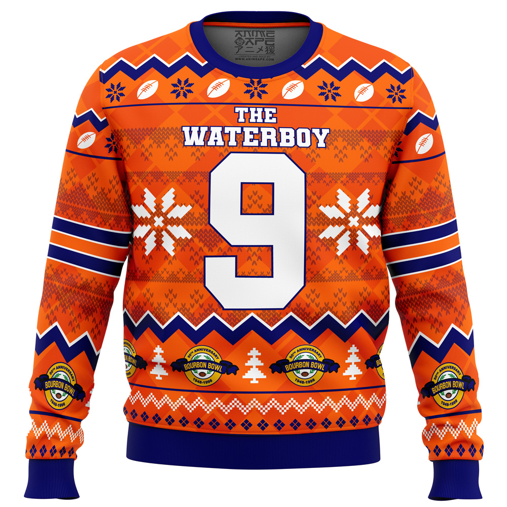 Bobby Boucher The Waterboy Ugly Christmas Sweater FRONT mockup