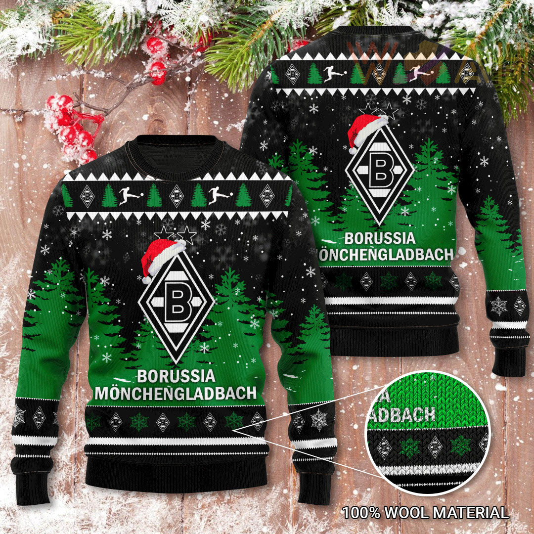 Borussia Mgladbach 3D Christmas Sweater 2022