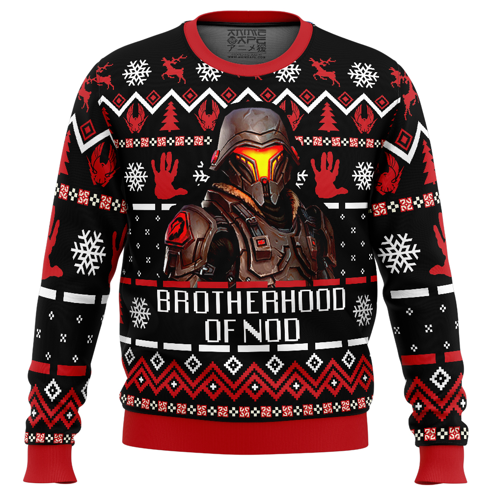 Brotherhood of Nod Command and Conquer Ugly Christmas Sweater FRONT mockup
