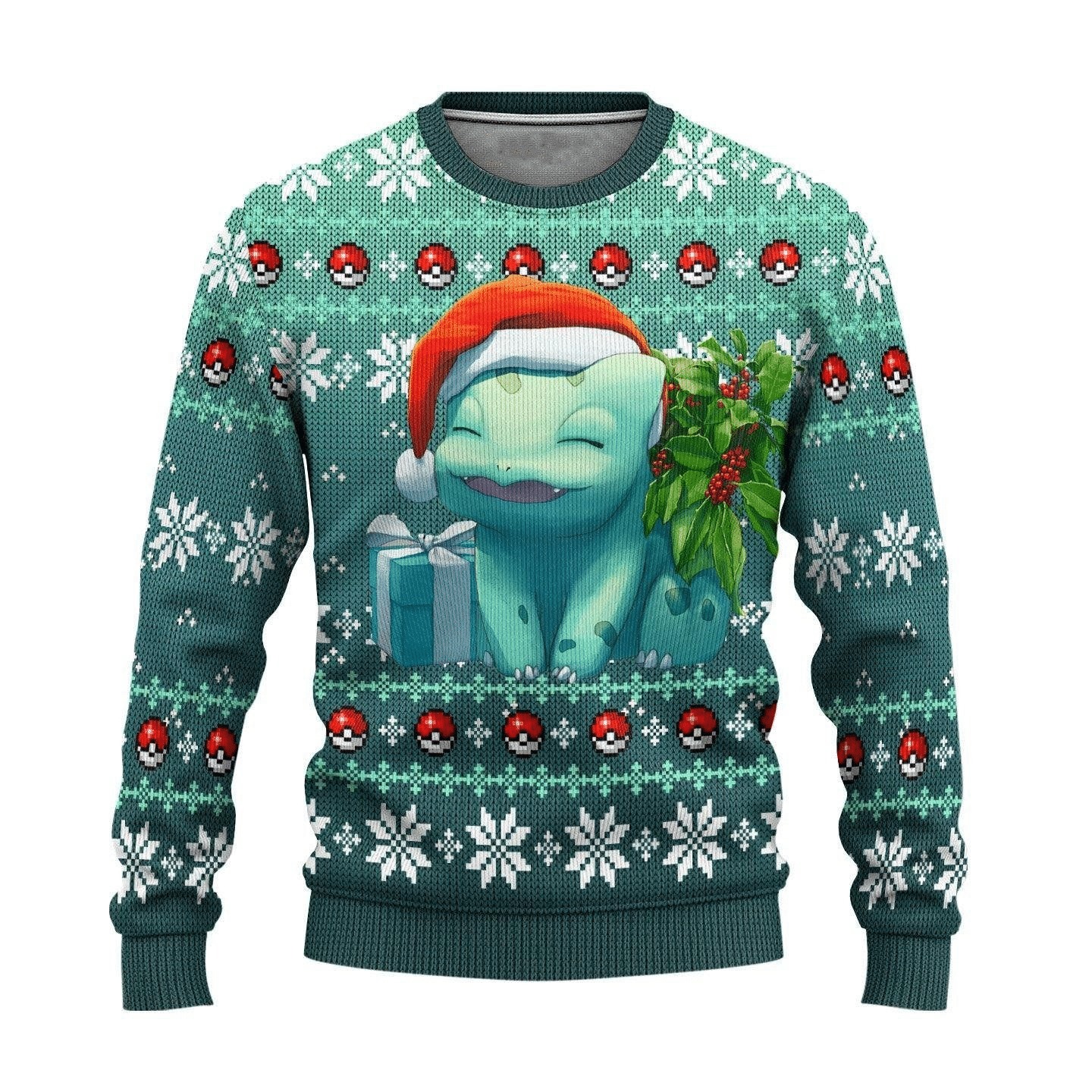 Bulbasaur Merry Christmas Pokemon Xmas Sweater 1