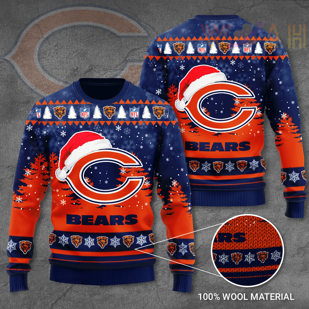 Chicago Bears 3D Ugly Sweater