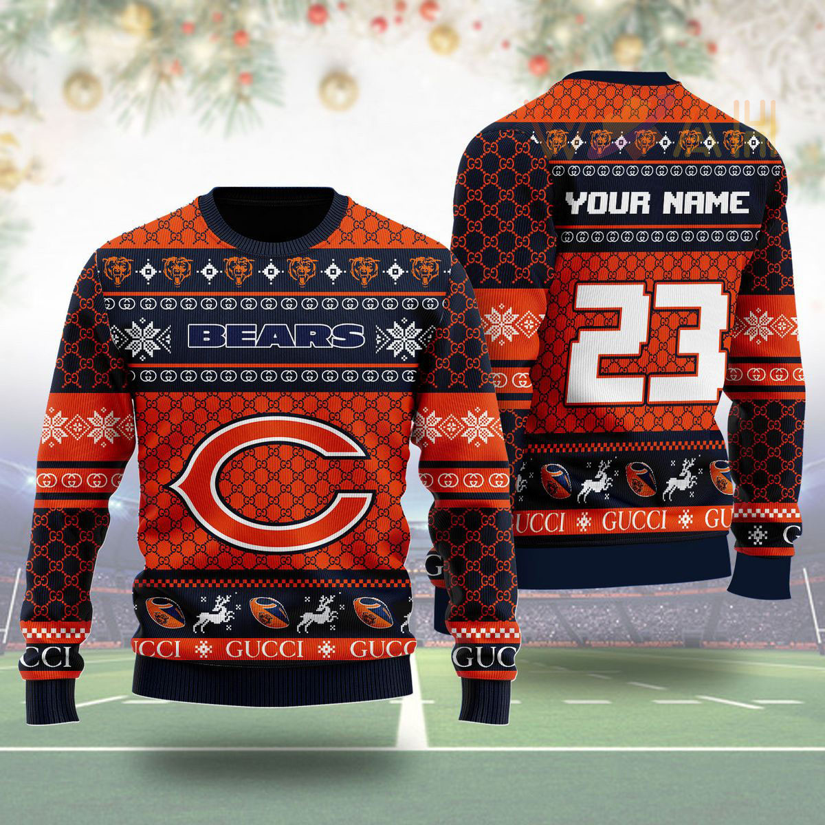 Chicago Bears Ugly Christmas 3D Sweater