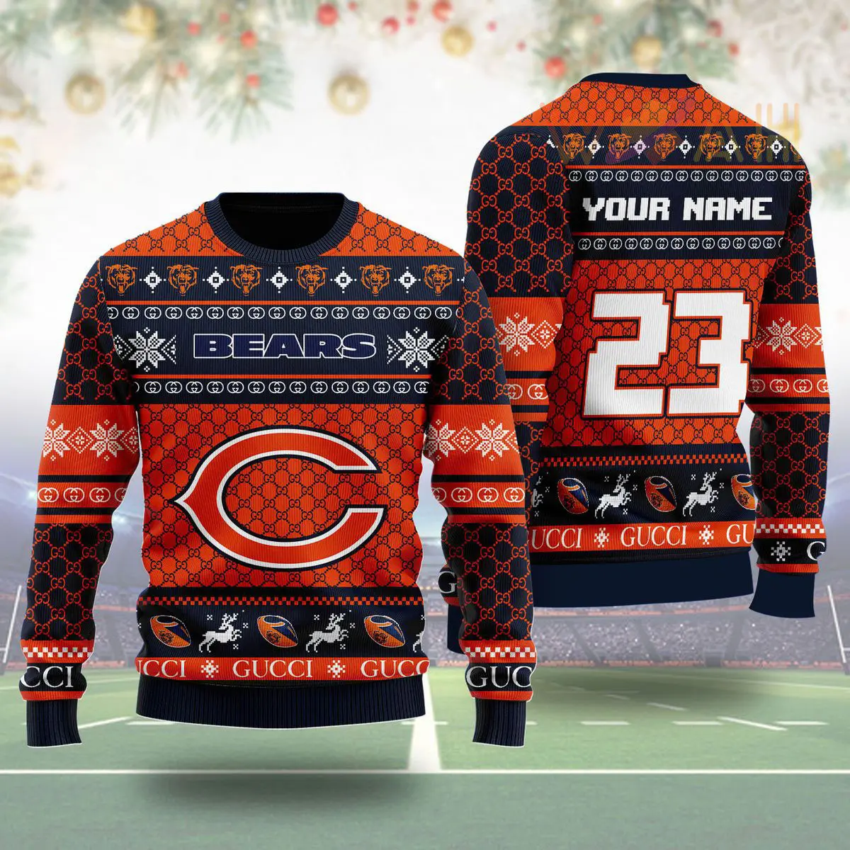 Chicago Bears Ugly Christmas 3D Sweater