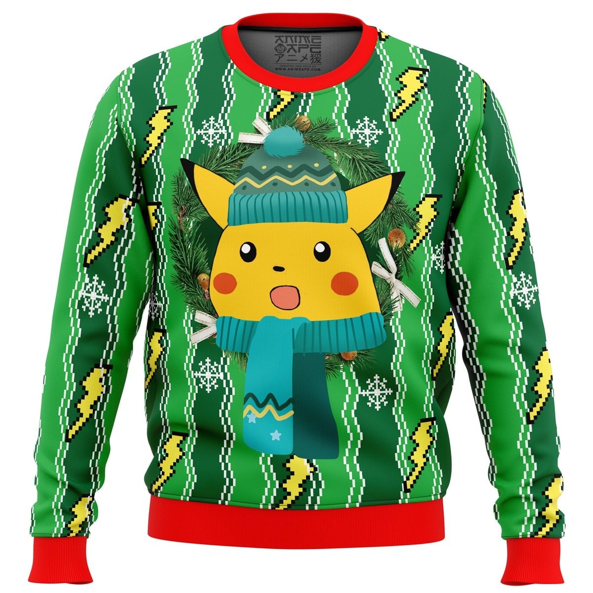 Christmas Cute Pikachu Pokemon Christmas Sweater 1