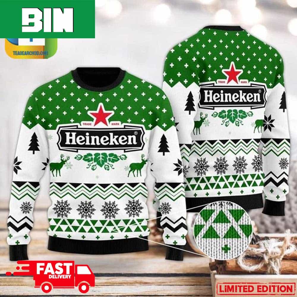 Christmas Gift For Beer Lovers Heineken Xmas 2023 Ugly Sweater 91084787 1