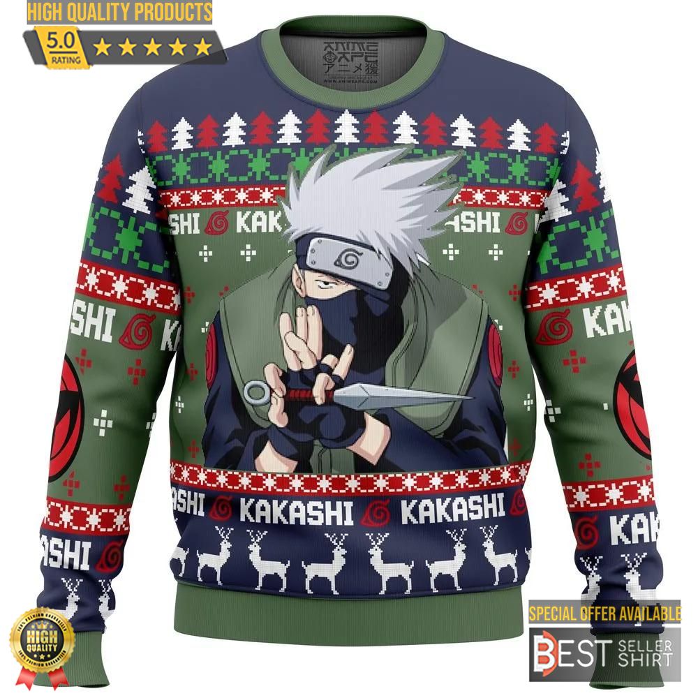 Christmas Kakashi Hatake Naruto Christmas Sweater Christmas Gifts 1