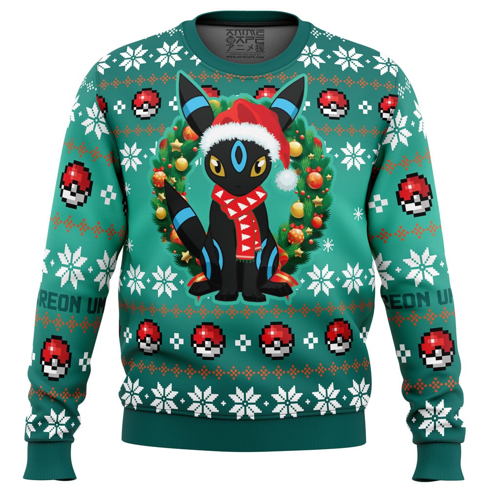 Christmas Umbreon Pokemon Christmas Sweater 1