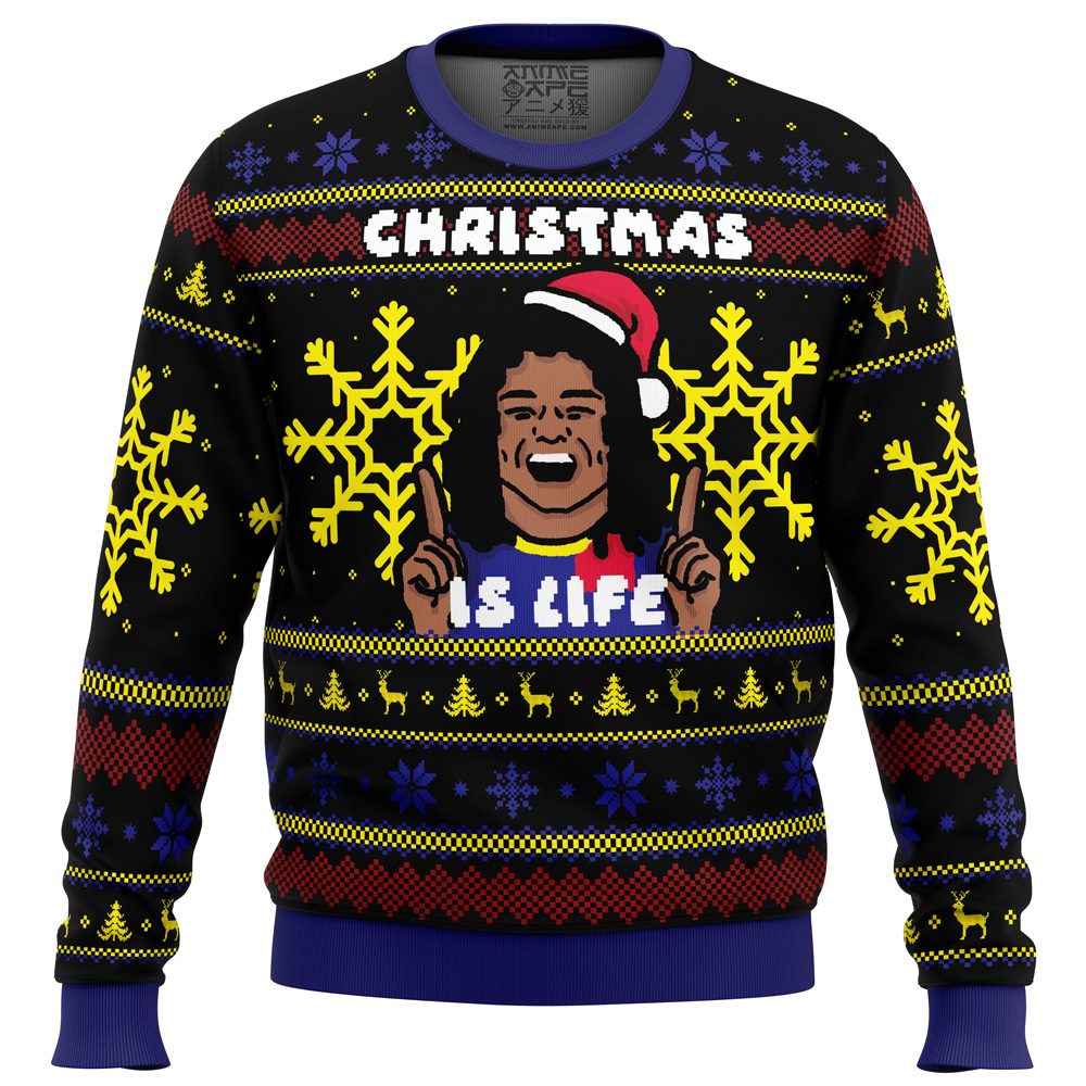 Christmas is Life PC men sweatshirt FRONT mockup