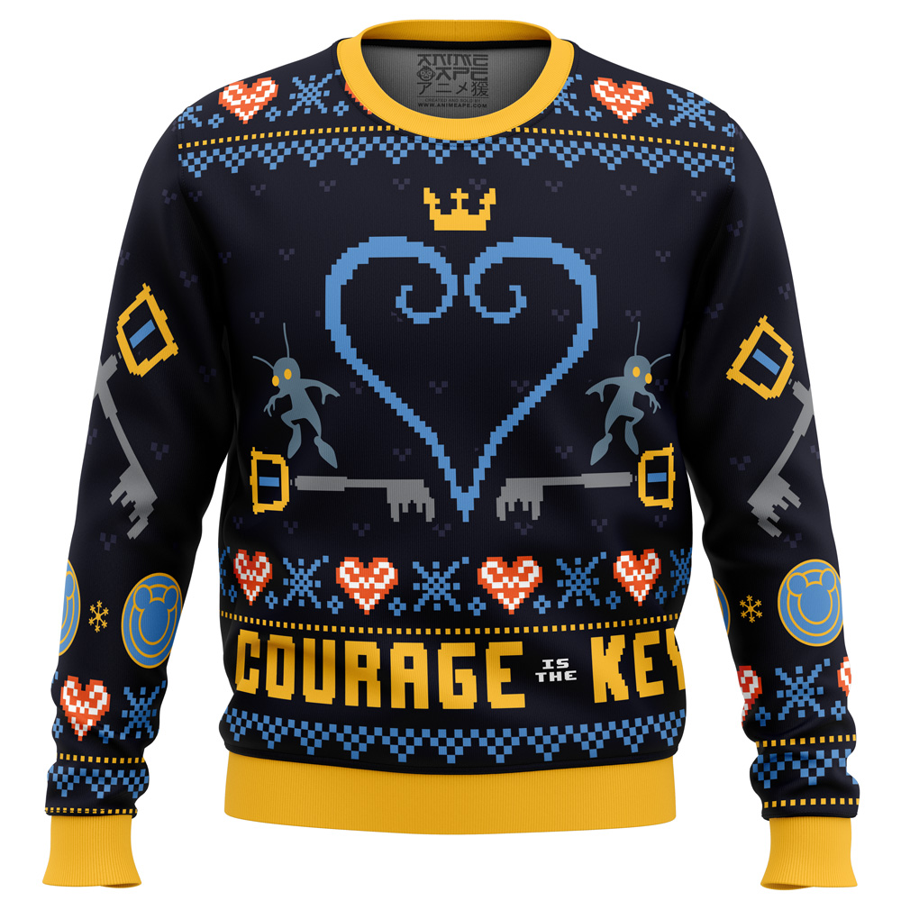 Courage is the Key Kingdom Hearts PC men sweatshirt FRONT mockup