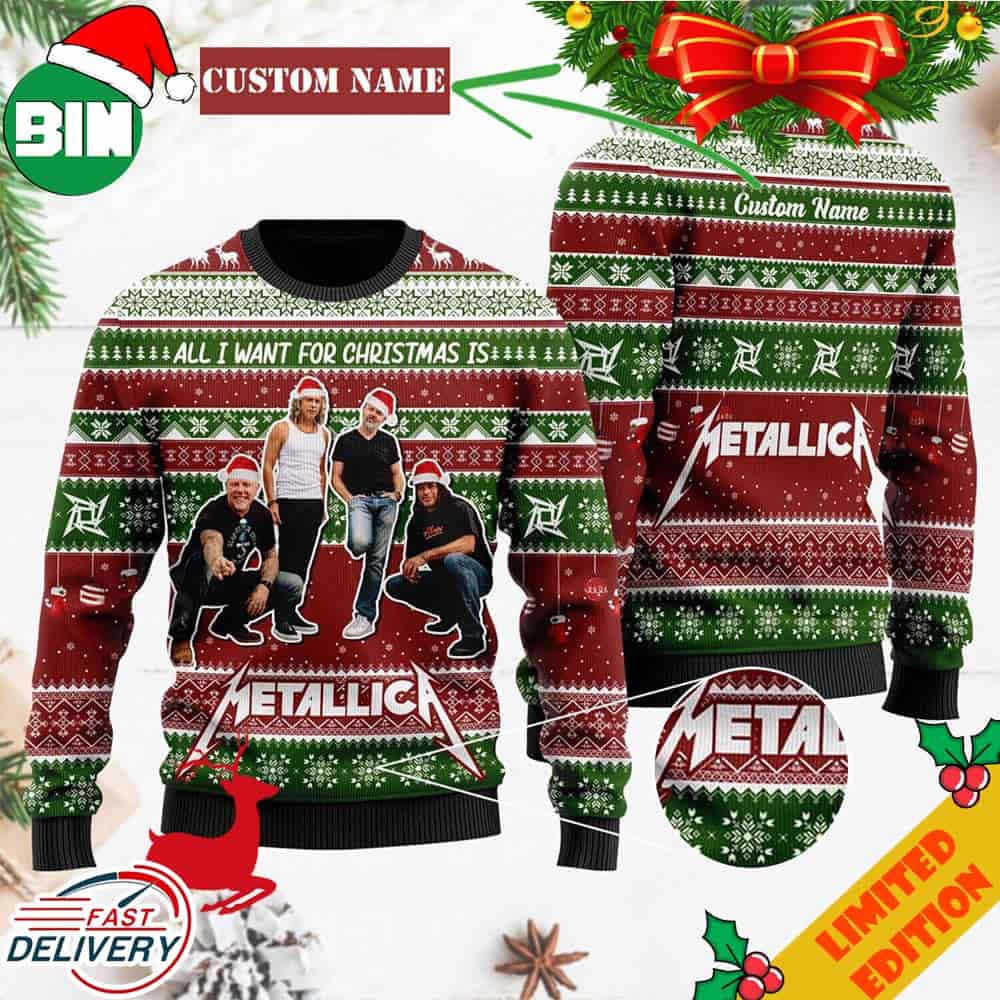 Custom Metallica Ugly Christmas Sweater 27336274 1