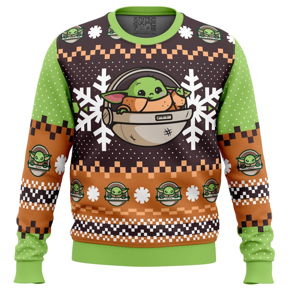 Cute Baby Yoda Star Wars Ugly Christmas Sweater 1