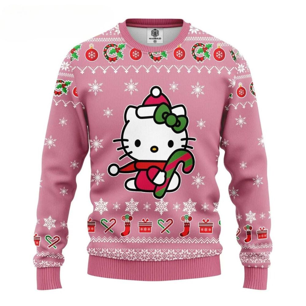 Cute Santa Hello Kitty Ugly Christmas Sweater 1