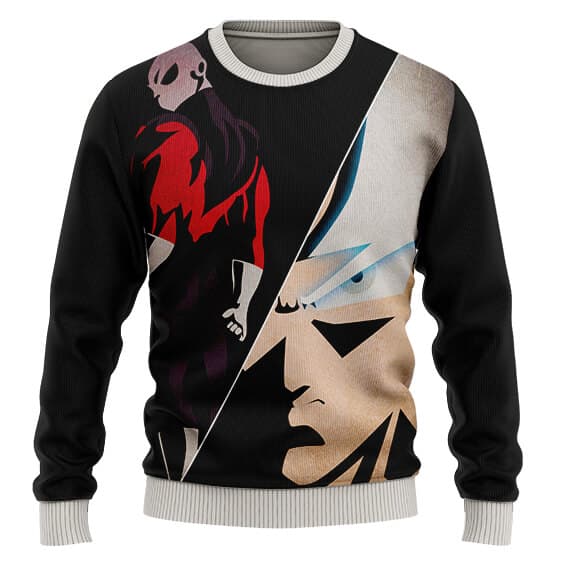 DBZ Ultra Instinct Goku amp Jiren Flat Artwork Ugly Sweater 1