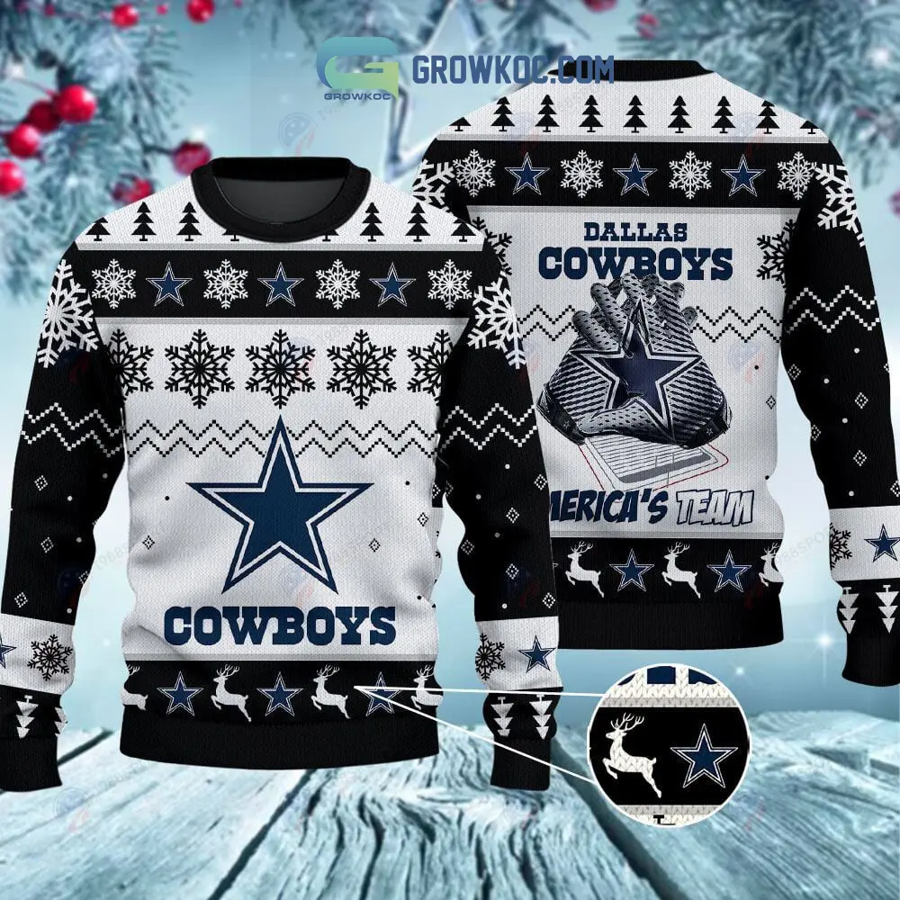 Dallas Cowboys Americas Team Christmas Ugly Sweater2B1 2yqmT