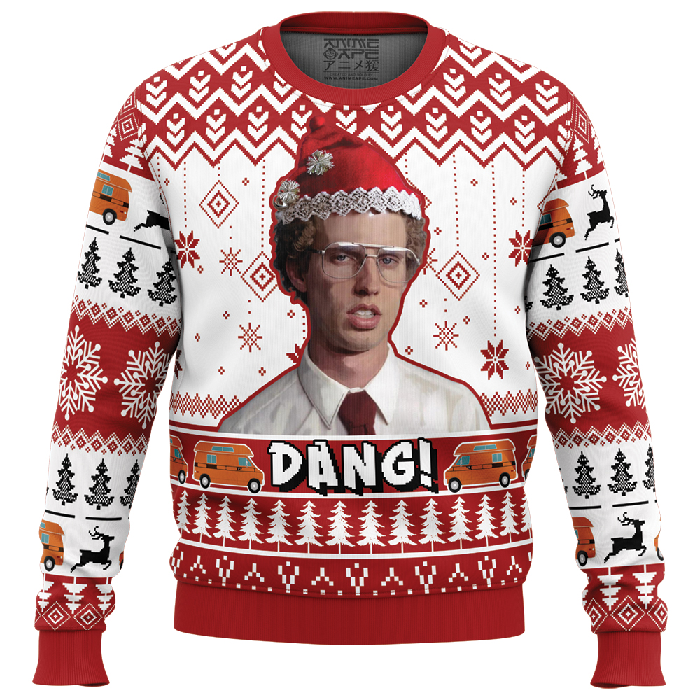 Dang Napoleon Dynamite Ugly Christmas Sweater FRONT mockup