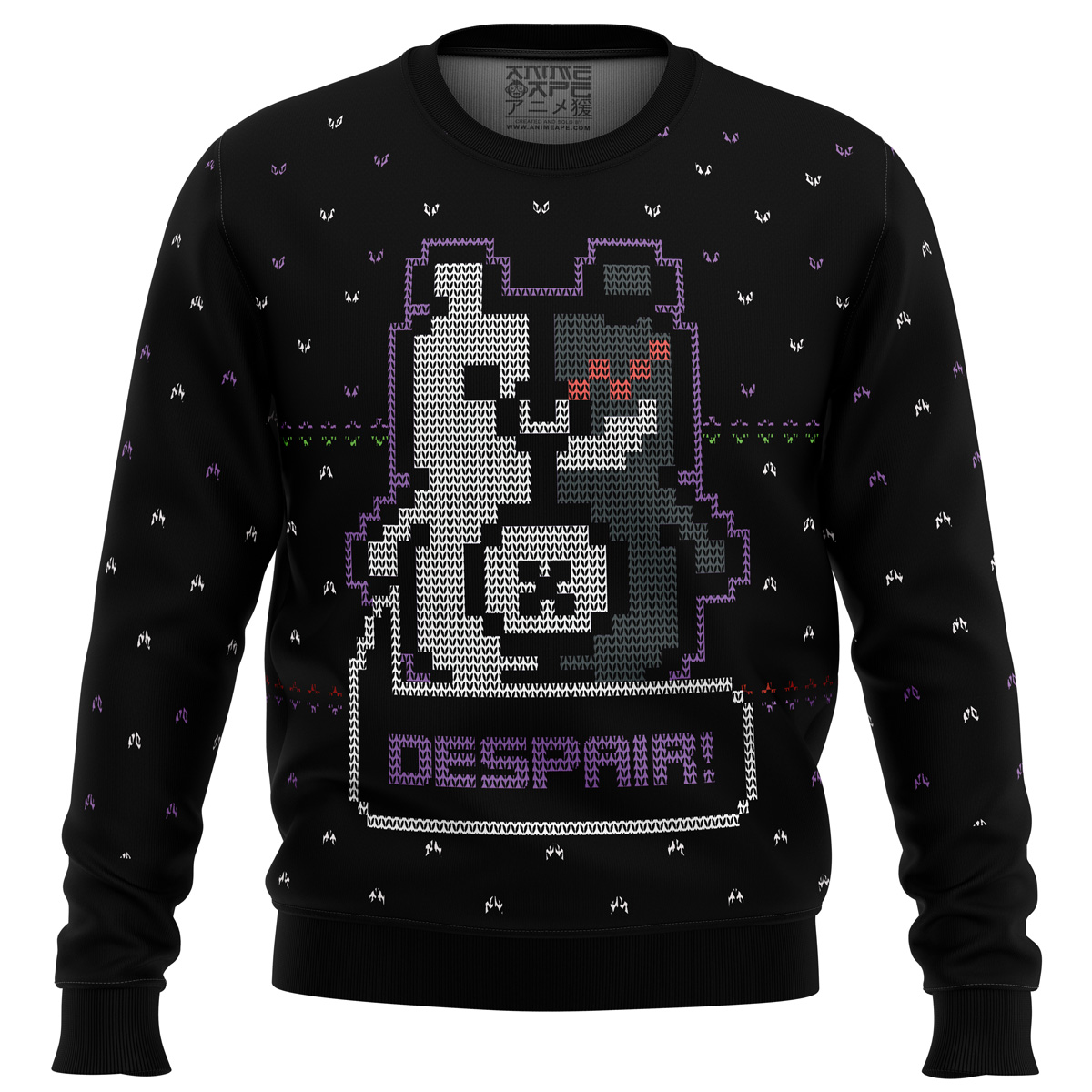 Danganropa Monokuma Despair men sweatshirt FRONT mockup