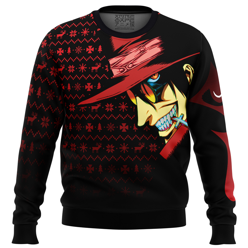 Dark Fanstasy Alucard Hellsing men sweatshirt FRONT mockup
