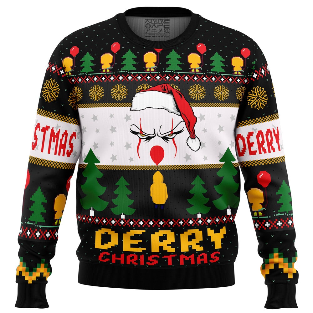 Derry Christmas Pennywise PC men sweatshirt FRONT mockup 1