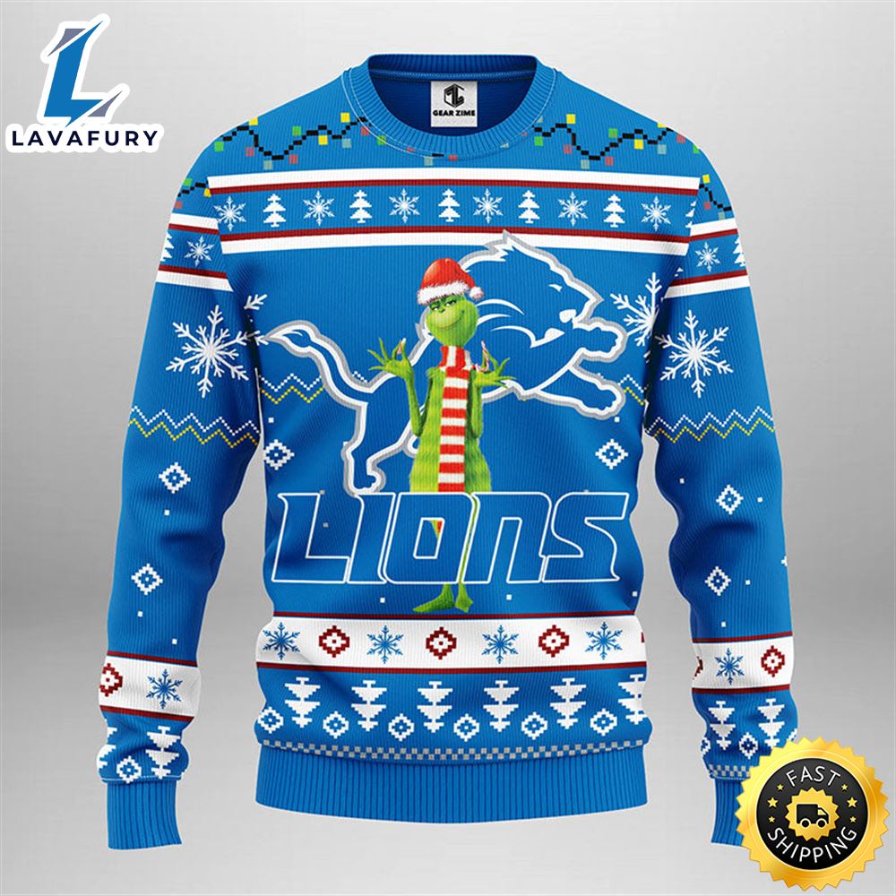 Detroit Lions Funny Grinch Christmas Ugly Sweater 1 grlmot