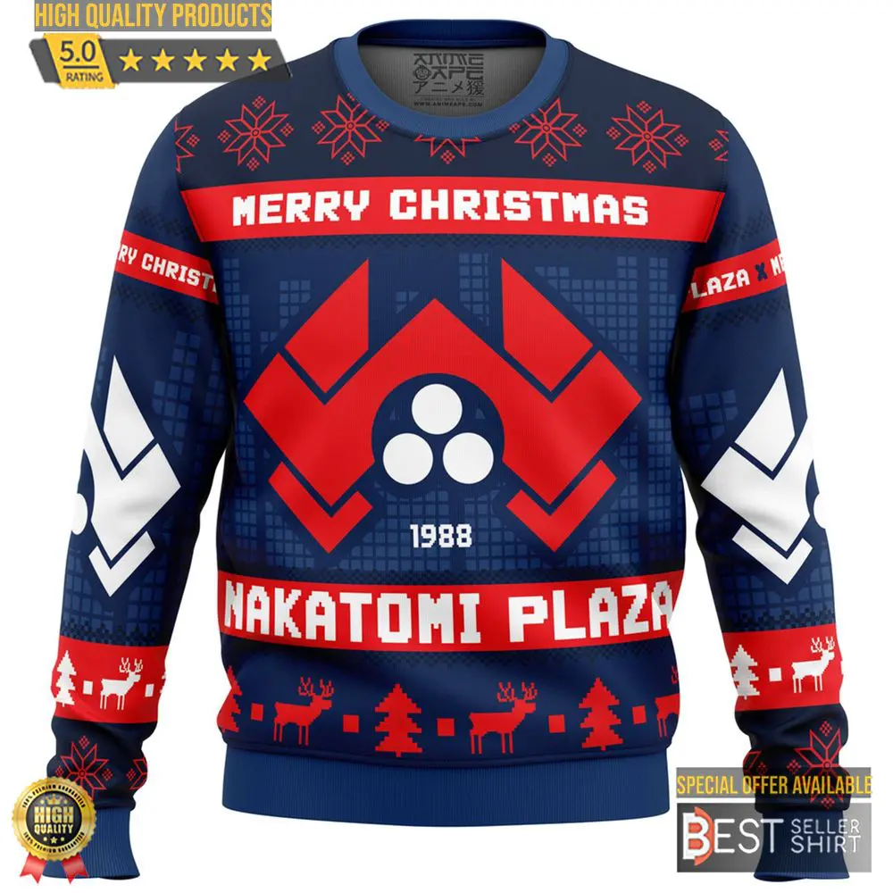 Die Hard Bruce Willis Christmas Movie Ugly Sweater 1988 Merry Christmas Sweater Christmas Gifts 1
