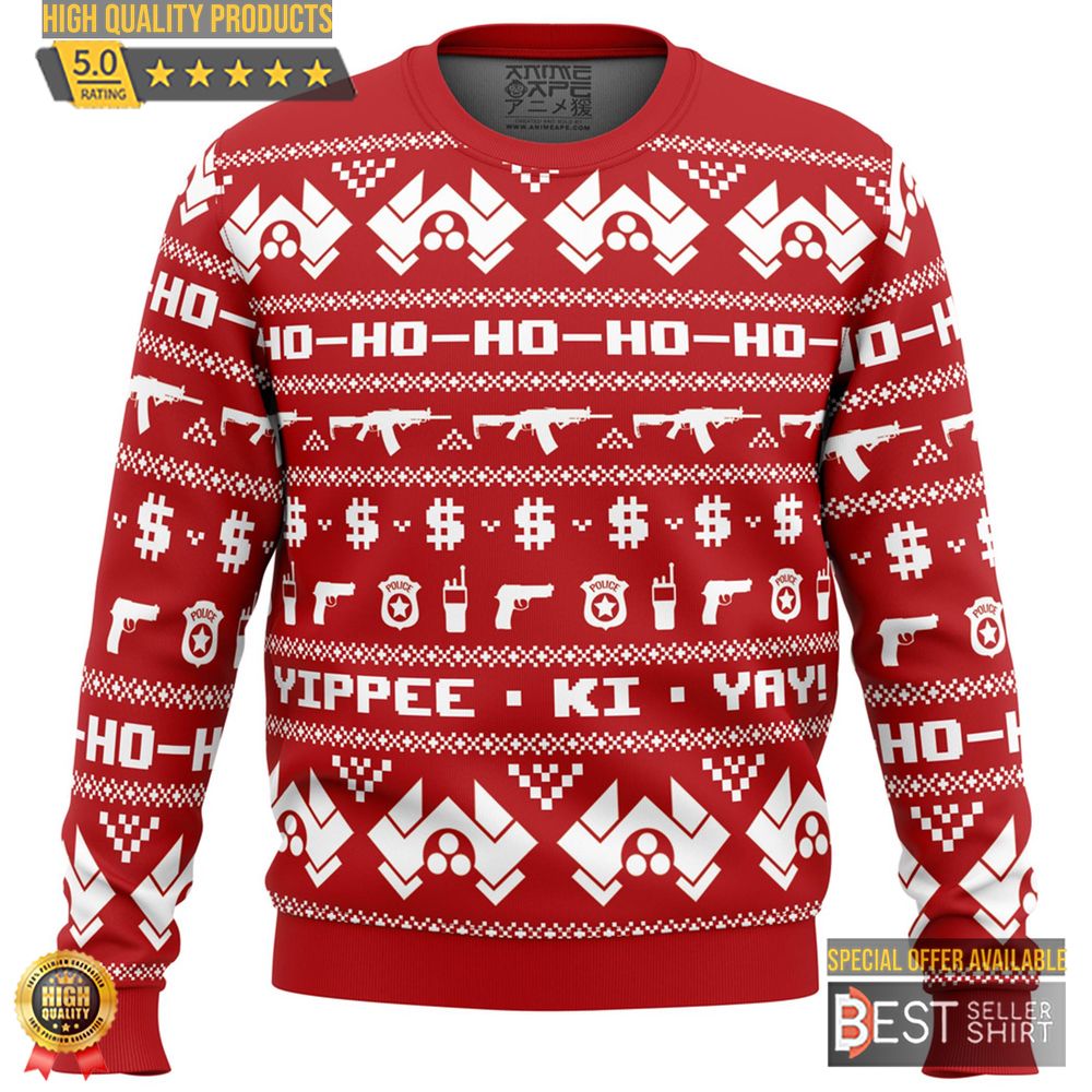 Die Hard Bruce Willis Christmas Movie Ugly Sweater Nakatomi Plaza Christmas Sweater Christmas Gifts 1