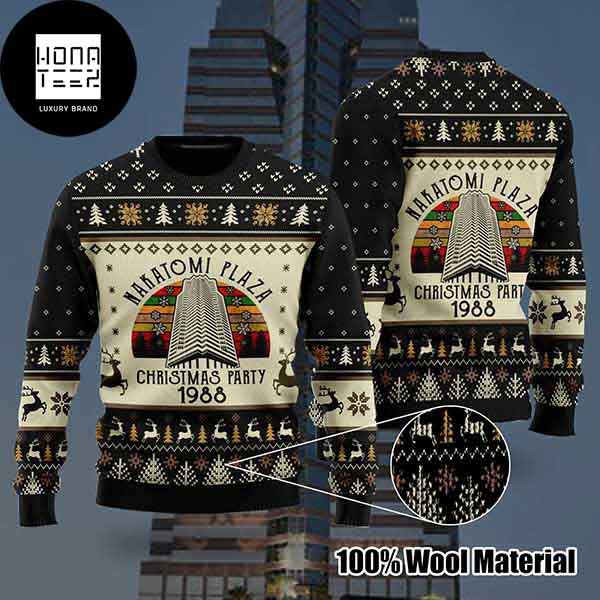 Die Hard Nakatomi Plaza Xmas Party 2023 Ugly Christmas Sweater
